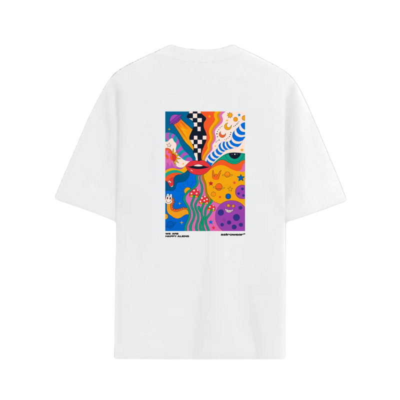 Happy Aliens White T-shirt