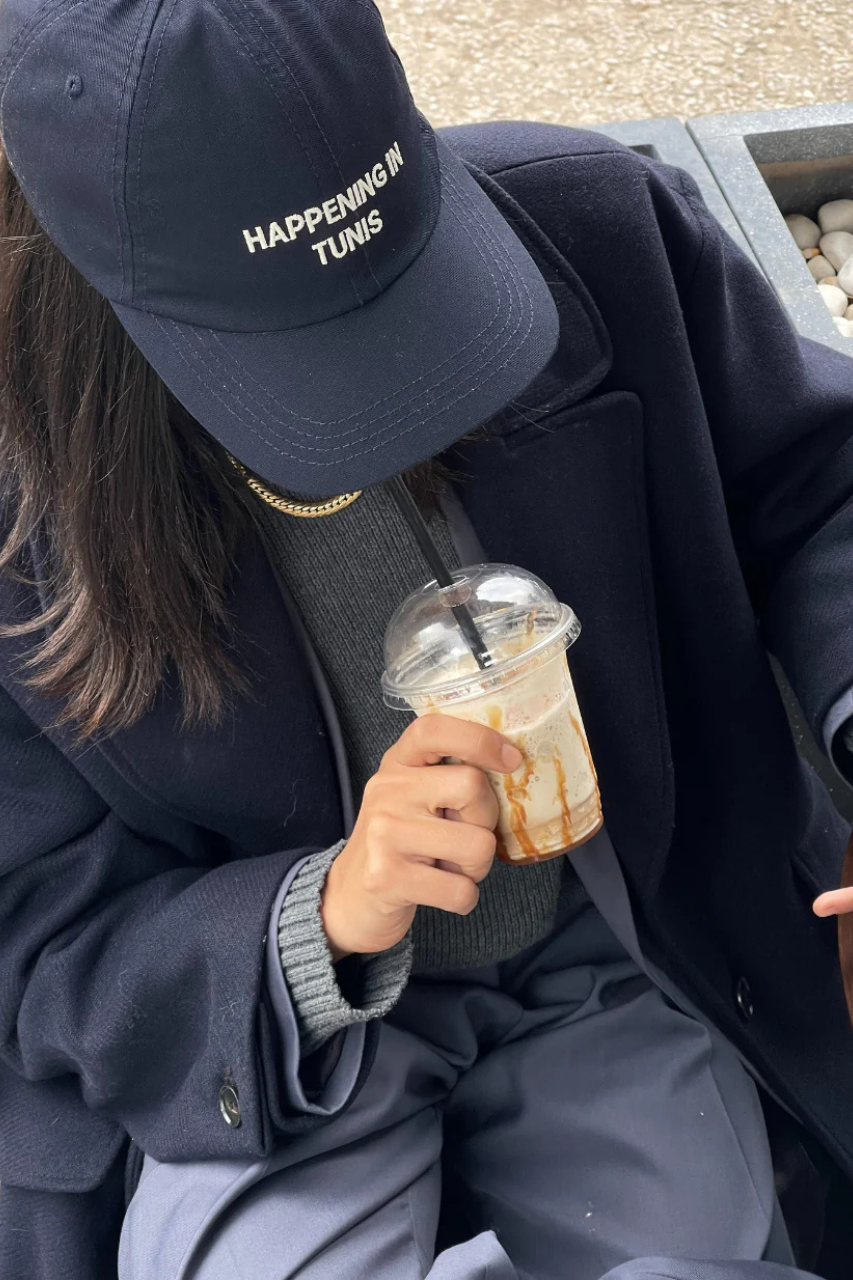 Navy Blue Happening In Tunis Cap