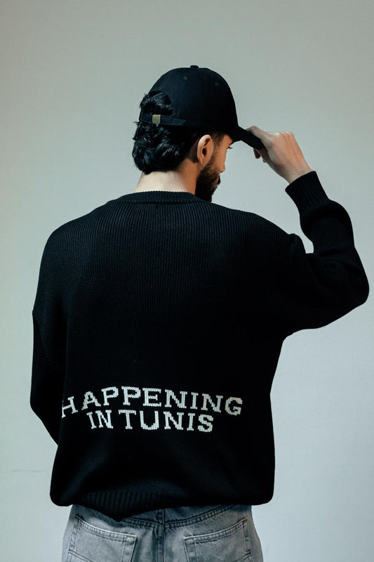 Black Heavyweight knitted