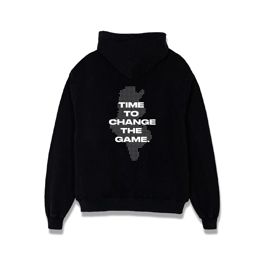 TIME TO CHANGE THE GAME BLACK HOODIE