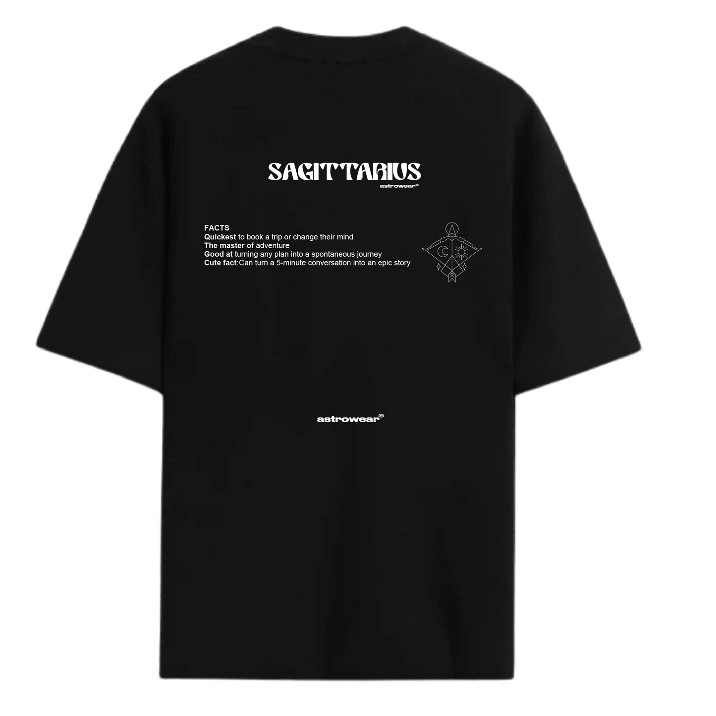 Sagittarius Black T-shirt