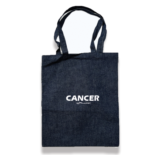 Cancer Denim Tote Bag