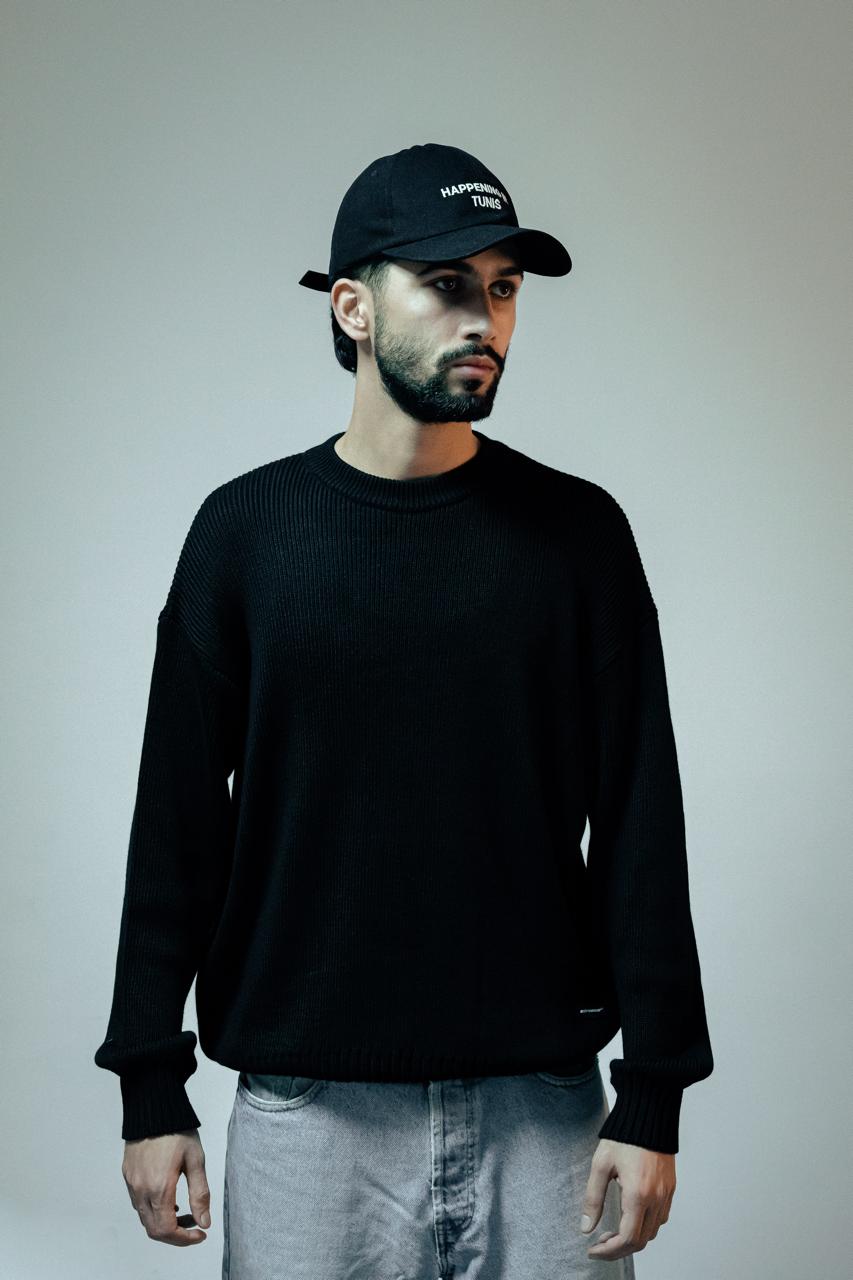 Black Heavyweight knitted