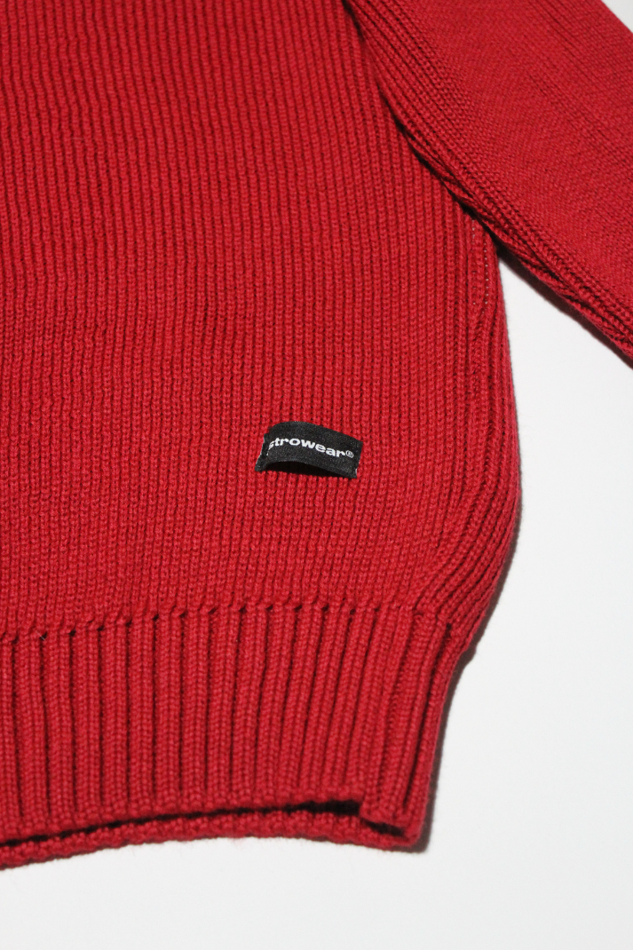The Red Happening in Tunis knitted polo