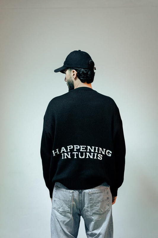 Black Heavyweight knitted