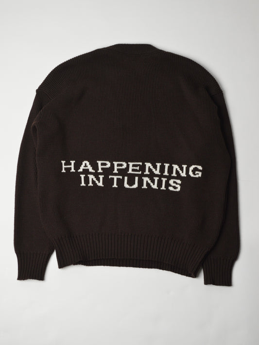 Brown Heavyweight Knitted