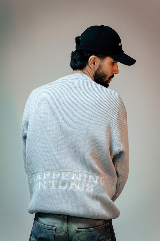 Blue pastel Heavyweight knitted