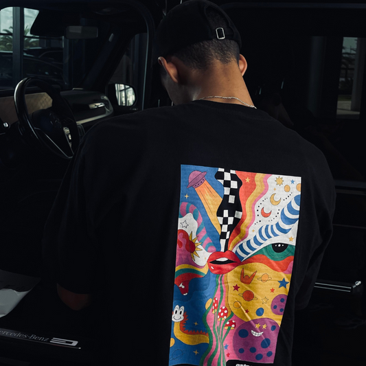 Happy Aliens Black T-shirt