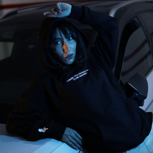 TIME TO CHANGE THE GAME BLACK HOODIE