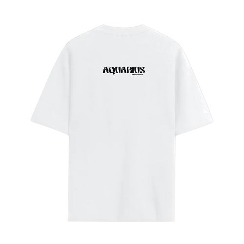 Aquarius White T-shirt