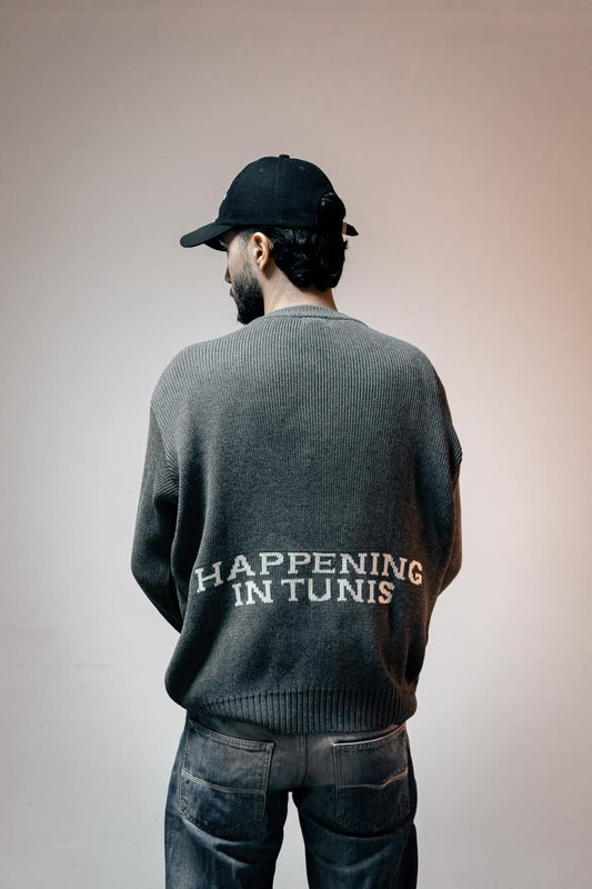 Grey Heavyweight knitted