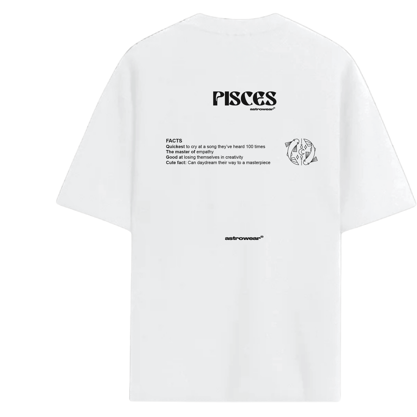 Pisces White  T-shirt